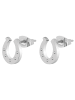 Adeliás Damen Ohrringe – Ohrstecker aus Edelstahl in silber