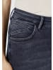 Paddock's 5-Pocket Jeans LUCY in blue black with handwork and 3D pleats