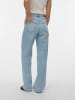 Vero Moda Wide Jeans mit hoher Taille in Light Blue Denim