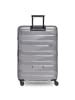 Bergpfeil Travel 4-Rollen Trolley L 75 cm mit Dehnfalte in arctic silver metallic