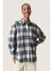 Soaked in Luxury Langarm - Hemd SLPamala Lockere Passform in Navy Checks