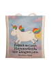 Mr. & Mrs. Panda Schultasche Einhorn Happy Design mit Spruch in Weiß