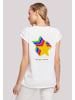F4NT4STIC T-Shirt SIlvester Party Happy People Only in weiß