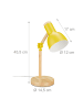 relaxdays Schreibtischlampe in Gelb