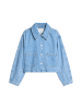 Marc O'Polo DENIM Verkürzte Jeansjacke mit lockerem Schnitt in Medium Blue