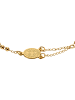 Steel_Art Armkette für Frauen Rosarium poliert in Goldfarben