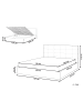 Beliani Bettgestell LORIENT in Grau - (W) 157 x (H) 112 x (L) 216 cm
