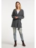 DreiMaster Damen Strickjacke in Grau Melange