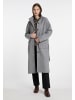 DreiMaster Vintage Damen Übergangsmantel Aus Wollgemisch in Grau Melange