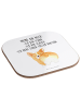 Mr. & Mrs. Panda Bierdeckel Corgi Po mit Spruch in Weiß