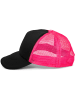 styleBREAKER Mesh Cap in Schwarz-Neonpink