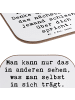 Mr. & Mrs. Panda Untersetzer für Gläser Spruch Mobbing bewältige... in Weiß