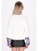 IZIA Damen Pullover in Wollweiss