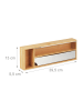 relaxdays Folienspender in Natur - (B)39,5 x (H)5,5 x (T)13 cm