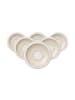 Villeroy & Boch 6er Set Frühstücksuntertassen Ivoire ø 18,5 cm weiß-gold in weiß-gold