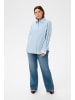 KAFFE curve Langarm-Hemd KClenia Loose fit in Powder Blue Stripe