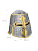 relaxdays 2 x Ritter Helm in Silber/ Gold