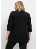 sheego Verschlussloser Longblazer in schwarz