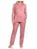 NORMANN Hausanzug Coralfleece Tupfen Punkte - 76701 in rosa