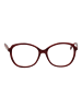 Max Mara Frauen Optische Fassungen Quadratisch Burgundisch