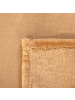 Beliani Kuscheldecke BAYBURT in Beige - (W) 150 x (H) 1 x (L) 200 cm