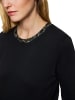 MARC CAIN Jersey-Shirt mit Print-Details in Schwarz