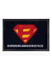 United Labels Bastian Bielendorfer Fußmatte - Superheldenversteck 38 x 58 cm in blau