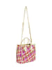 faina Women Tote Bag in Gold Fuchsia