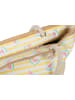 styleBREAKER Strandtasche in Gelb-Weiß