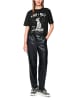 MARC CAIN SPORTS  Baumwollshirt mit Festival-Print in Black New