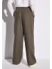Street One 'Wide Leg Leinenhose' Braun