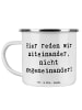 Mr. & Mrs. Panda Emaille Becher Spruch Konflikte friedlich lösen... in Weiß