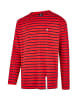 Wind Sportswear Langarm Shirt gestreift in rot-marine