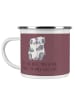 Mr. & Mrs. Panda Camping Emaille Tasse Braut Liebe mit Spruch in Kaffa Coffee