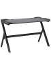 Beliani Gaming-Tisch DANVERS in Schwarz - (W) 120 x (H) 71 x (L) 60 cm