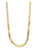Adeliás Damen Edelstahl Halskette Schlangenkette in gold
