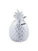 relaxdays 2x Spardose "Ananas" in Silber