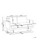 Beliani 2-Sitzer Sofa KILJA in Beige/Braun - (W) 154 x (H) 85 x (L) 85 cm