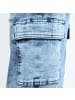 Blue Effect Wide Leg Cargojeans slim fit in medium blue