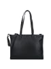 Plevier Power Shopper Tasche Leder 31 cm Laptopfach in schwarz