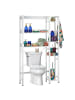 relaxdays Toilettenregal in Weiß – (B)80 x (H)161 x (T)24 cm