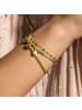 Luxenter Armband aus 925er Sterlingsilber und mehrfarbigem Zirkonia mit 18kGoldveredelung