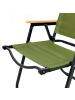 COFI 1453 Platinet Klappbarer Campingstuhl für Outdoor und Wohnmobil in Grün