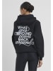 Mister Tee Mister Tee Back Around Ladies Fluffy Hoody in black
