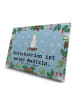 Mr. & Mrs. Panda Adventskalender Pinguin Skateboarden mit Spruch in Eisblau