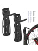 relaxdays 20 x Fahrrad Wandhalter in Schwarz