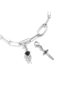 Thomas Sabo Charm-Anhänger True Romance Rose Emaille Original in silber, schwarz