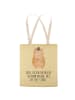Mr. & Mrs. Panda Tote Bag Hamster Hut mit Spruch in Gelb Pastell