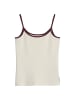 Top mit Struktur slim in Offwhite