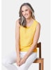 GOLDNER Kurzgröße:  Gepflegtes Top in formstabiler Ware in zitronengelb